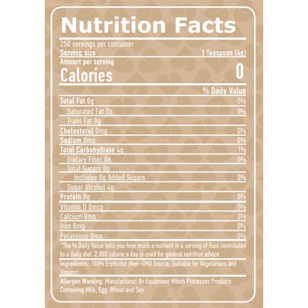 100% Natural Erythritol