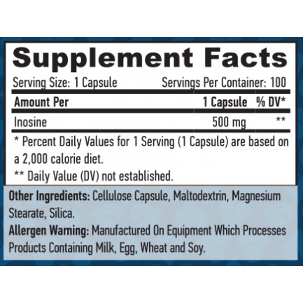 Inosine 500 mg / 100 Vcaps