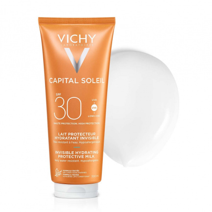 Vichy Capital Soleil SPF30 Слънцезащитно хидратиращо мляко за лице и тяло 300 ml