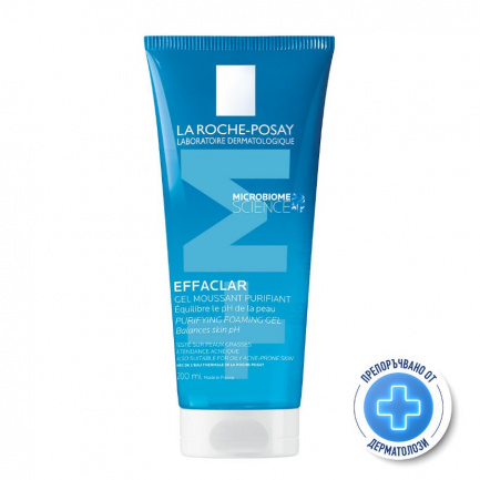 La Roche-Posay Effaclar +M Почистваща гел-пяна за лице за мазна и чувствителна кожа 200 ml