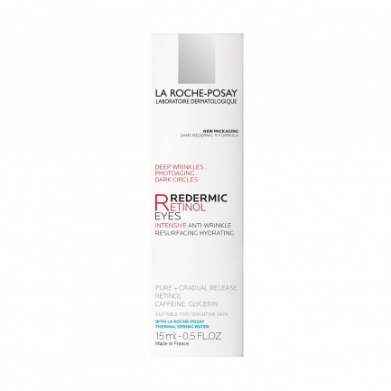 La Roche-Posay Redermic Retinol Eyes околоочен крем за изглаждане и против стареене за чувствителна кожа 15 ml