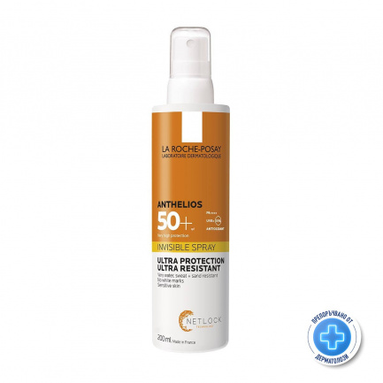 La Roche-Posay Anthelios SPF50+ Незабележим слънцезащитен спрей 200 ml