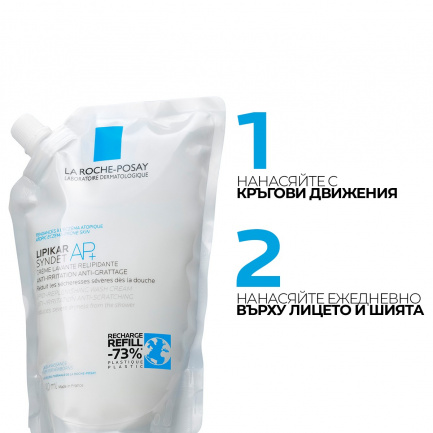 La Roche-Posay Lipikar Syndet AP+ Измиващ крем за лице и тяло EKO ОПАКОВКА 400 ml Refill