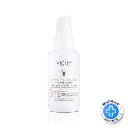 Vichy Capital Soleil UV-Age Daily SPF50+ Флуид против поява на признаци на фотостареене 40 ml