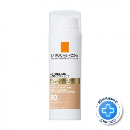 La Roche-Posay Anthelios Age Correct SPF50 Оцветен противостареещ слънцезащитен крем 50 ml