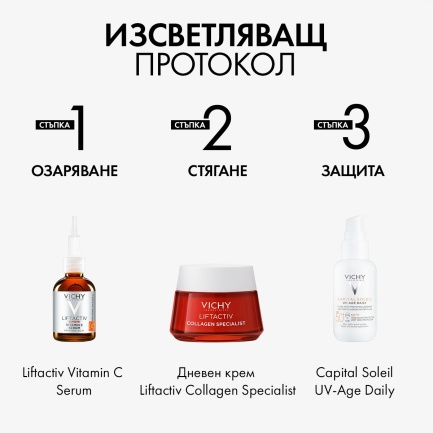 Vichy Liftactiv Supreme Vitamin C15 Серум Озаряващ коректор 20 ml