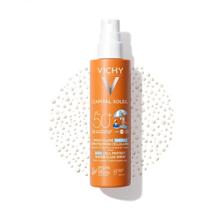 Vichy Capital Soleil Cell Protect SPF50+ Детски флуиден спрей за защита на кожните клетки 200 ml