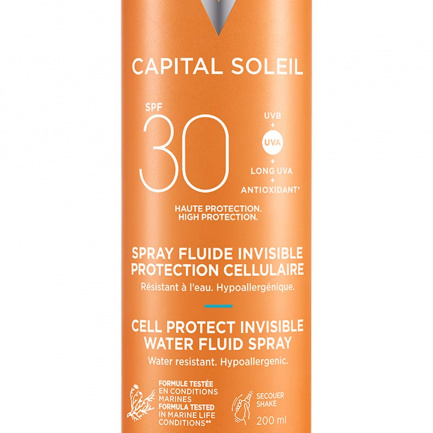 Vichy Capital Soleil Cell Protect SPF30 Флуиден спрей за защита на кожните клетки 200 ml