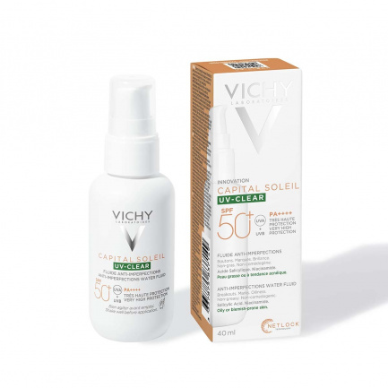 Vichy Capital Soleil UV-Clear SPF50+ Флуид против несъвършенства 40 ml