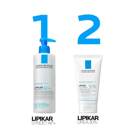 La Roche-Posay LIPIKAR гел с 30% урея за сухи и груби участъци от кожата 50 ml