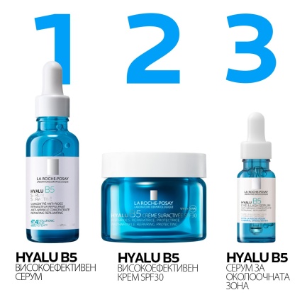 La Roche-Posay Hyalu B5 SPF30 Високоефективен крем 50 ml - пълнител