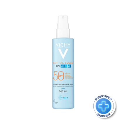 Vichy Soleil Cell SPF50 UV Aqua Спрей за тяло 200 ml