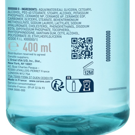 CeraVe Почистваща мицеларна вода 400 ml