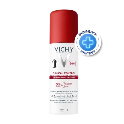 Vichy Clinical Control Антиперспирантен спрей против изпотяване 125 ml