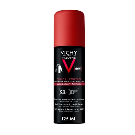 Vichy Homme Clinical Control Антиперспирантен спрей против изпотяване 125 ml