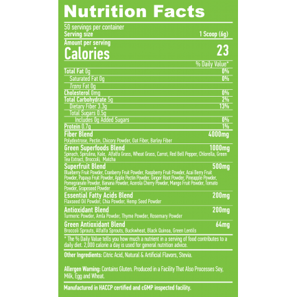 Super Greens Natural Apple Shake