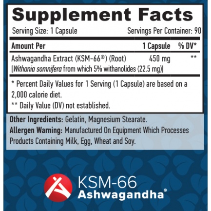 Ashwagandha KSM-66 / 90 Caps