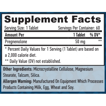 Pregnenolone 50 mg / 60 Tabs