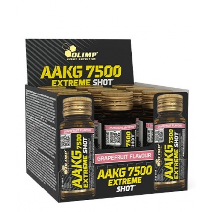 AAKG 7500 Extreme Shot - GLASS Box / 9 x 25 ml Grapefruit