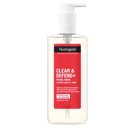 Neutrogena Clear & Defend+ Измивен гел за лице 200 ml