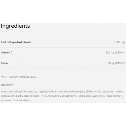 Collagen 6000 Active & Brilliance Shot / 9 x 25 ml Pineapple and Strawberry