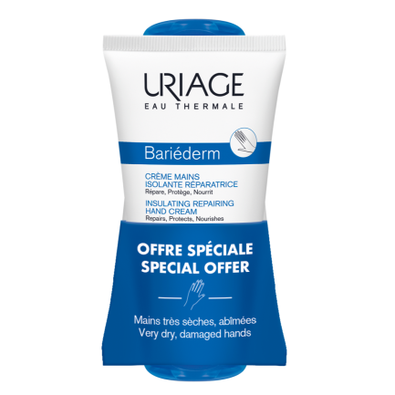 Uriage Bariederm Възстановяващ крем за ръце 2 x50 ml