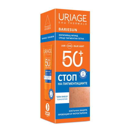 Uriage Bariesun SPF50+ Коригиращ флуид против хиперпигментация 40 ml