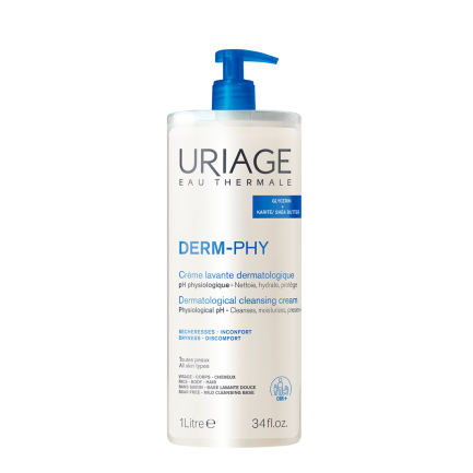 Uriage Derm-Phy Дерматологичен измивен крем 1 l