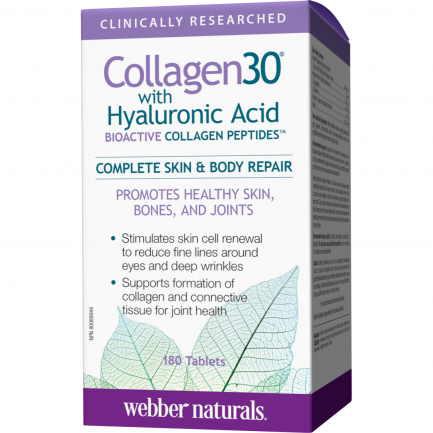 Webber Naturals Collagen30® Колаген + Хиалурнова киселина x180 таблетки