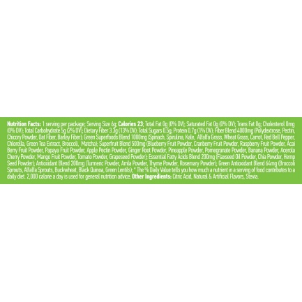 Super Greens / Sachet Natural Apple Shake
