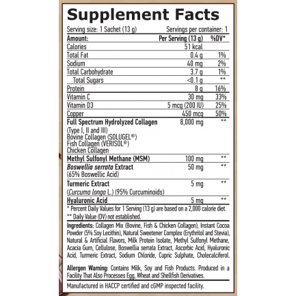 Complete Collagen Types I, II & III / SOLUGEL® & VERISOL® / Sachet Chocolate