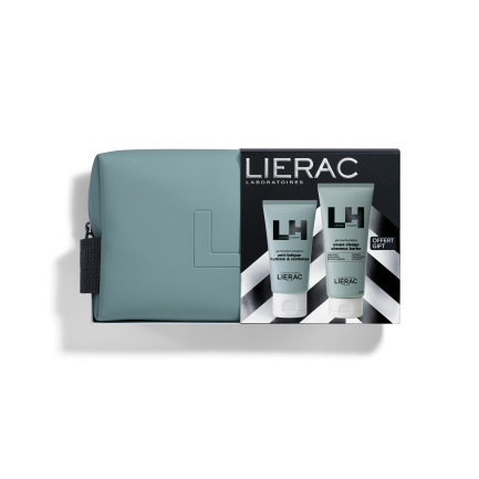 Lierac Homme Енергезиращ, хидратиращ гел-крем 50 ml + Душ-гел 3 в 1 50 ml + Несесер