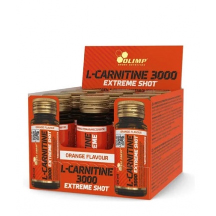 L-Carnitine 3000 Extreme Shot / Glass Ampoule Box / 9 x 25 ml Cherry