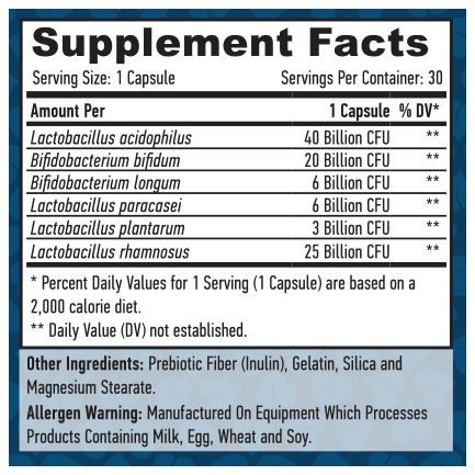 Probiotic 100 Billion / Symbiotic Complex / 30 Caps