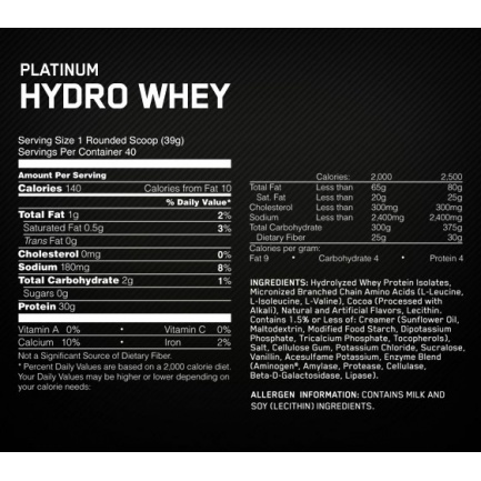 Platinum Hydro Whey 3.5 lbs. Vanilla Bean