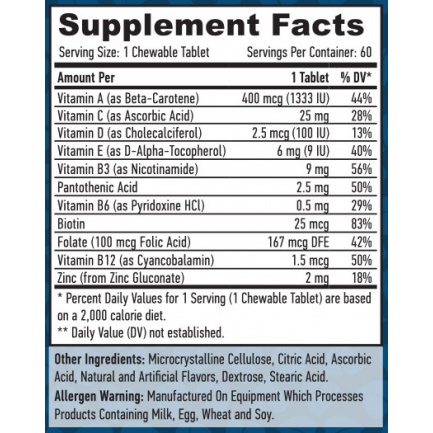 Kids Multivitamin / 60 Chew Tabs Orange