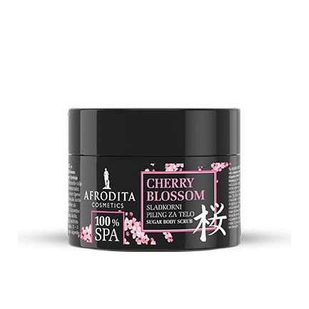 Afrodita 100SPA Cherry Blossom Захарен ексфолиант за тяло 175 g