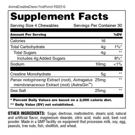 Creatine Chews / 120 Chews Lemon
