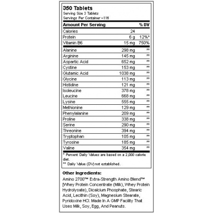 Amino 2700 / 350 Tabs.
