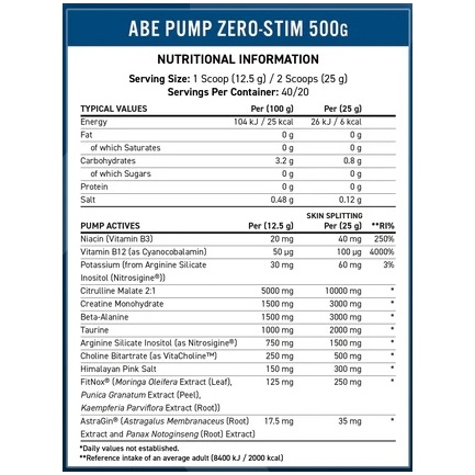 ABE Pump - Stim-Free Blue raspberry