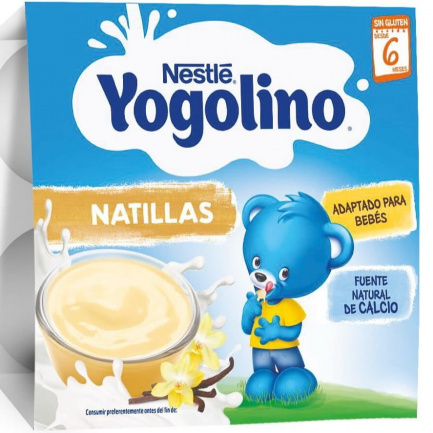 Nestle Yogolino Млечен десерт с ванилия 100 g x4 броя