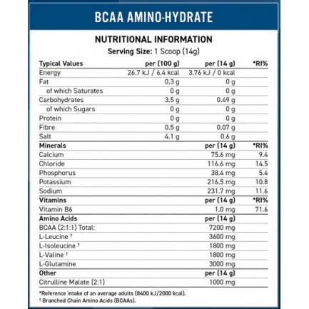 BCAA Amino-Hydrate Blue raspberry