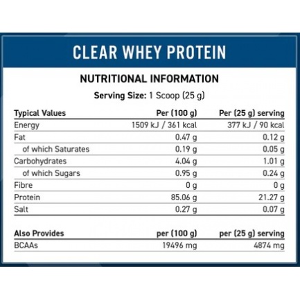 Clear Whey Protein Apple and Cherry