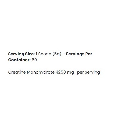 Creatine Monohydrate Flavoured Strawberry Raspberry