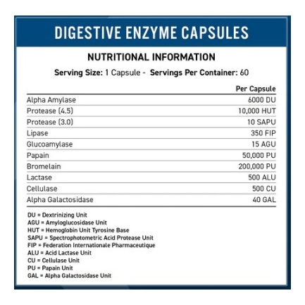Digestive Enzyme / 60 Caps