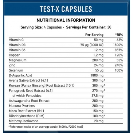 Test-X / 120 Caps