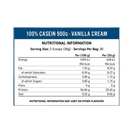 100% Casein Vanilla