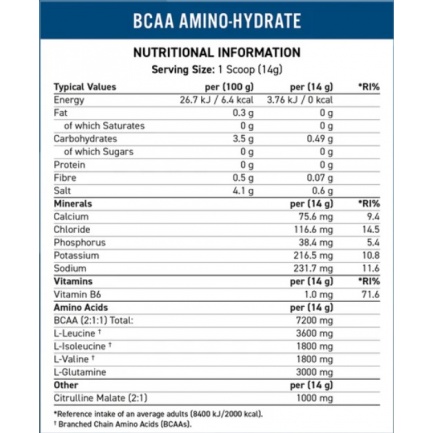 BCAA Amino-Hydrate Icy Blue Raspberry