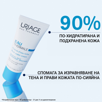 Uriage Eau Thermale Обогатен термален хидратиращ крем 40 ml