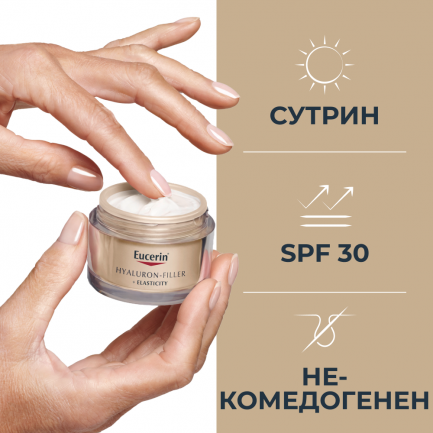 Eucerin Комплект Hyaluron-Filler+ELASTICITY SPF30 Дневен крем 50 ml + 3D Серум 30 ml